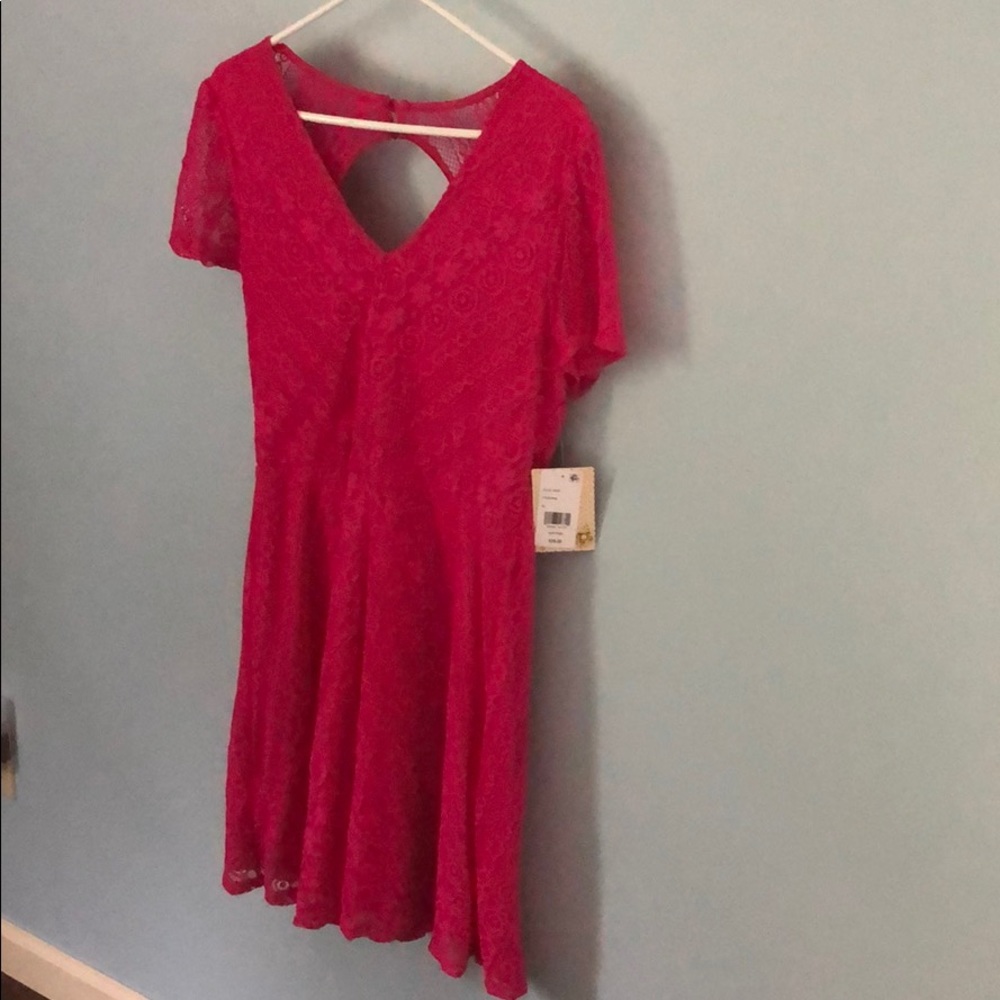Hot pink dress